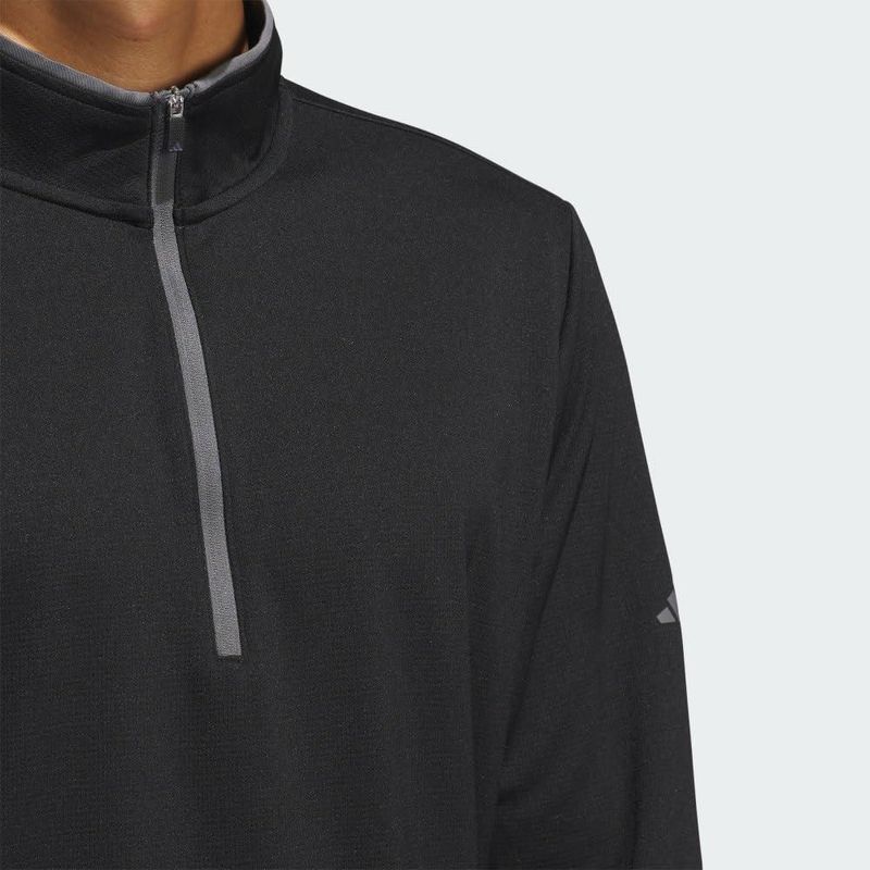 Sudadera adidas negra con medio cierre talla XXL