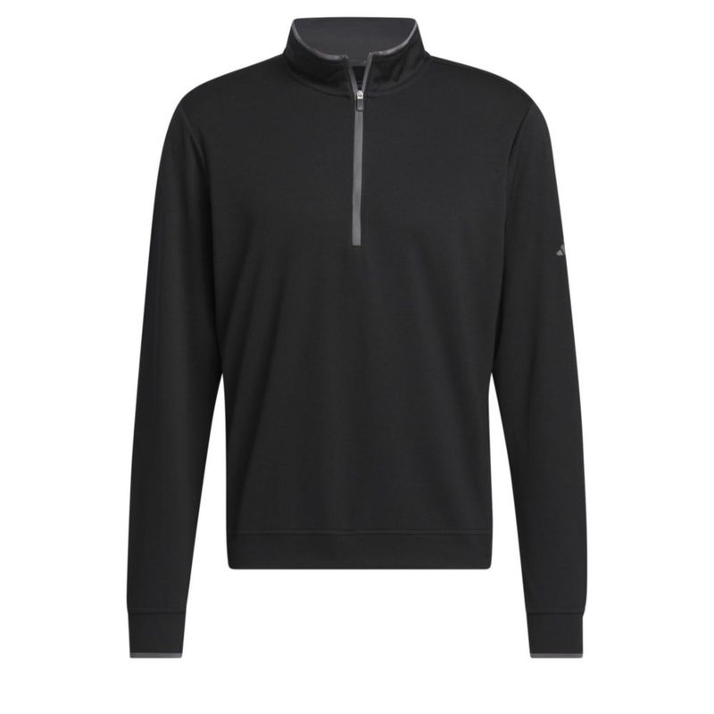 Sudadera adidas negra con medio cierre talla XXL
