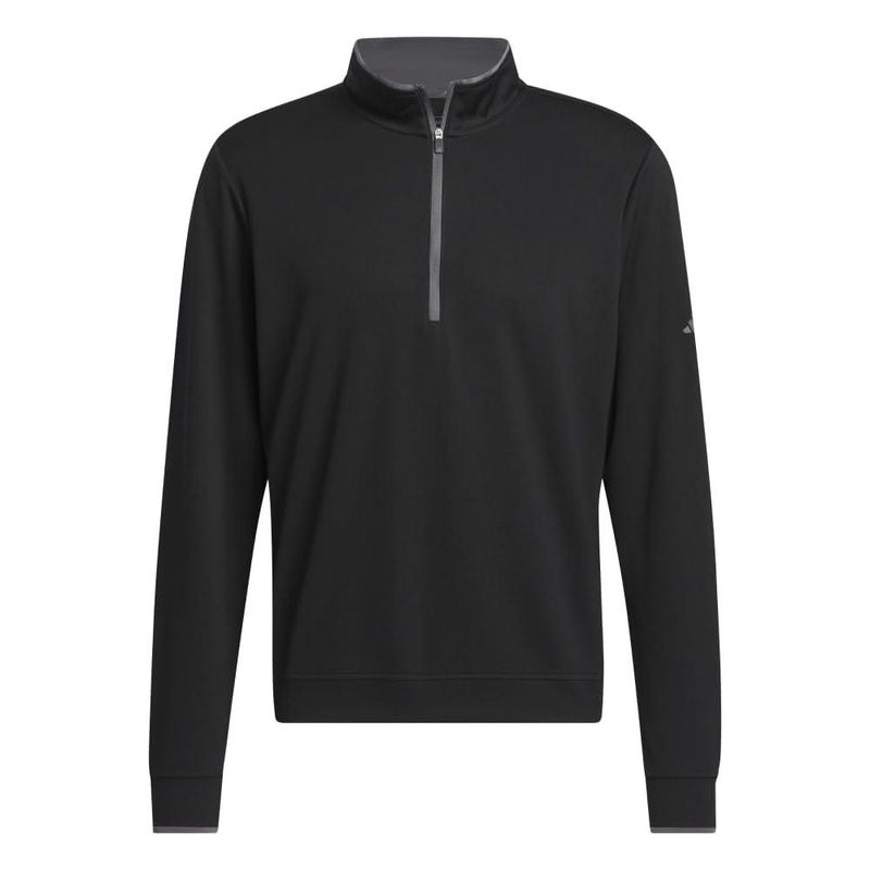 Sudadera adidas negra con medio cierre talla XXL