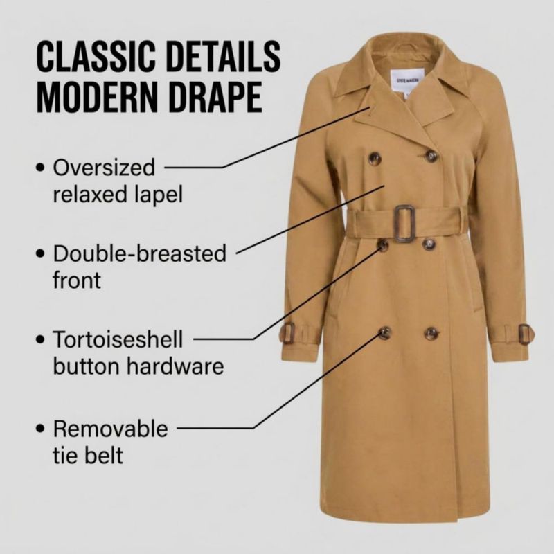 Abrigo Steve Madden de solapa larga estilo trench