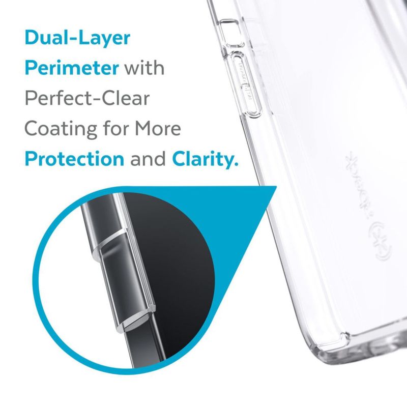 Funda Speck Slim Clear para iPhone 13 Pro Max – Transparente y compatible con carga inalámbrica