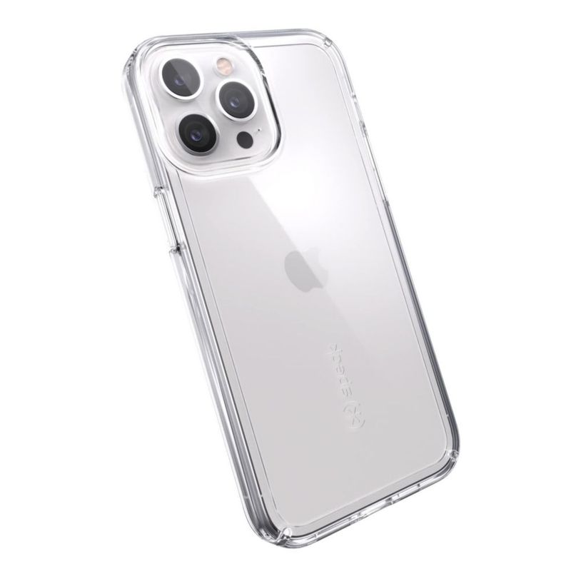 Funda Speck Slim Clear para iPhone 13 Pro Max – Transparente y compatible con carga inalámbrica