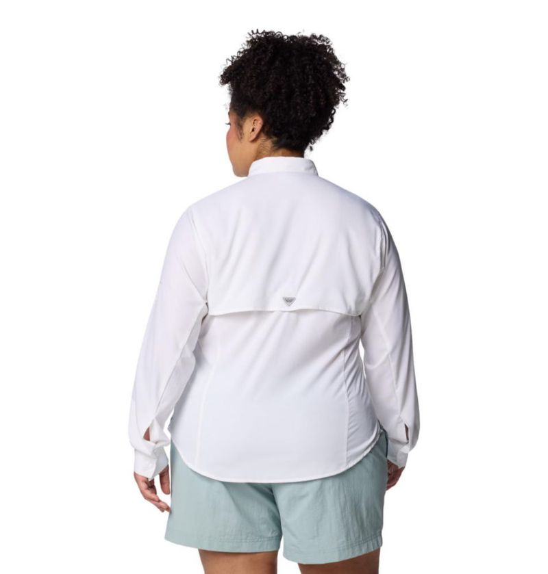 Camisa Columbia PFG Tamiami II de manga larga blanca XS