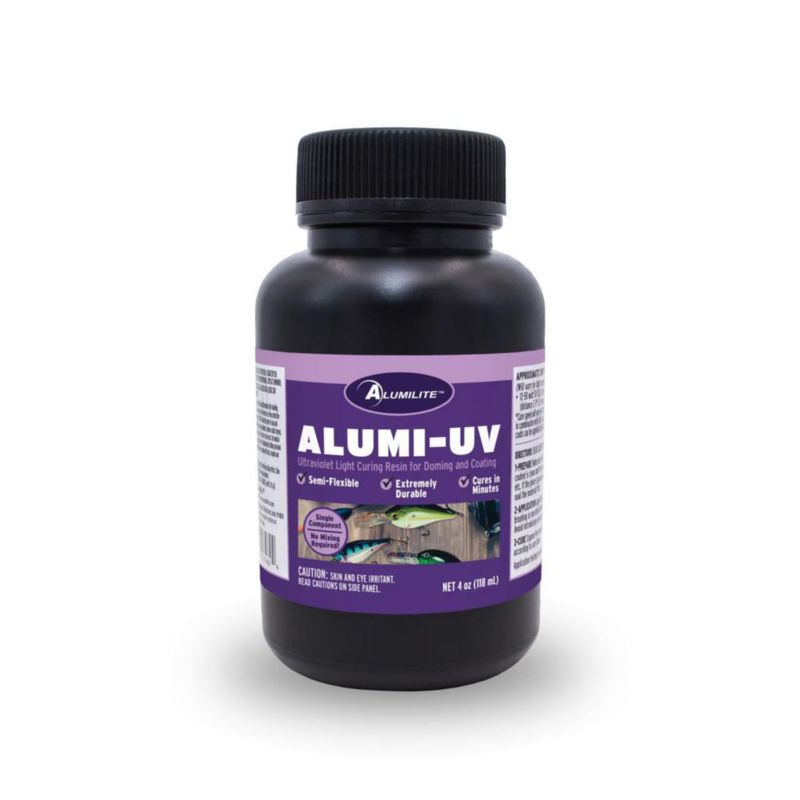 Resina Alumilite Alumi-UV 118 ml curada con luz