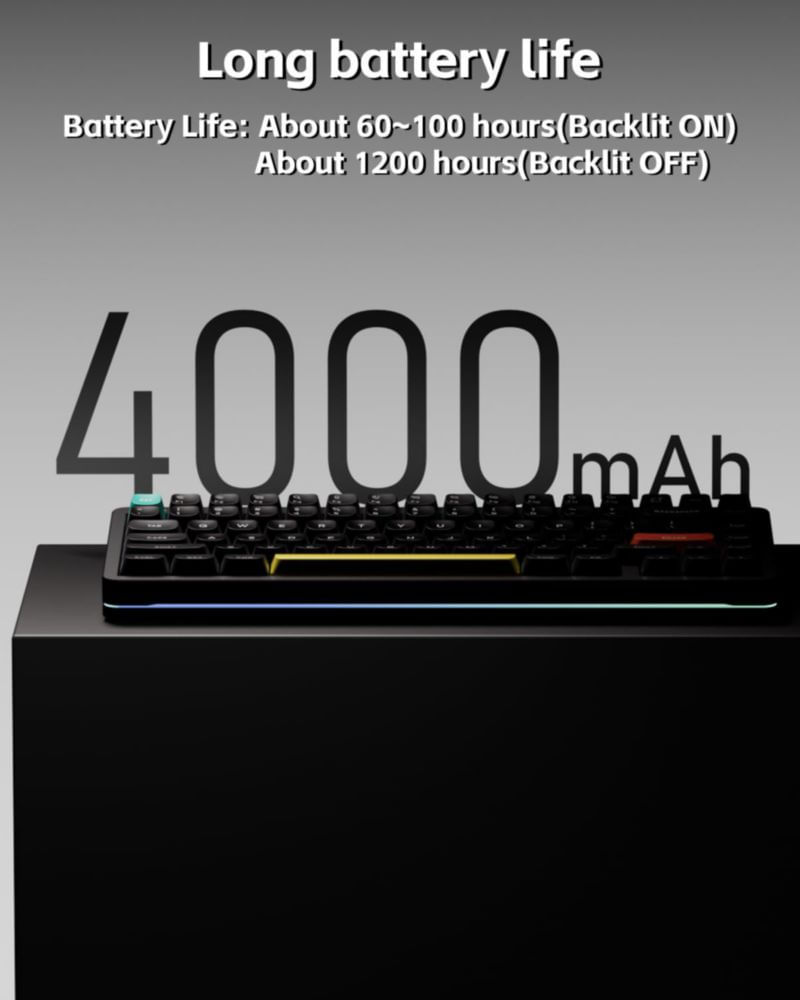 Teclado mecánico inalámbrico nuphy Halo V2 IO PBT RGB BT5.0