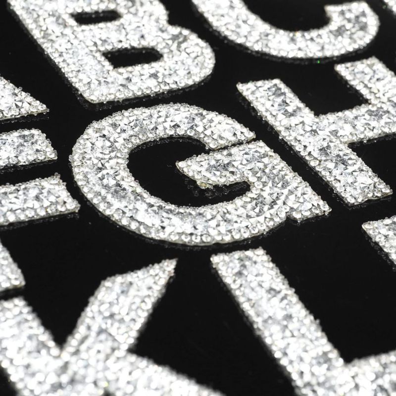 Pegatinas de letras Locacrystal 68 piezas 57 cm con strass DIY