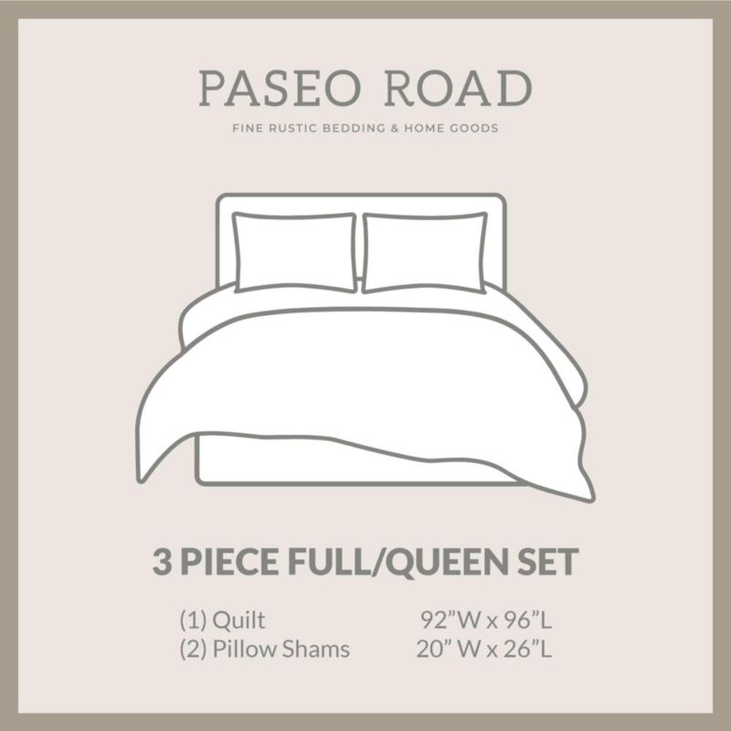 Juego de cama Paseo Road Queen estilo Azteca – 3 piezas