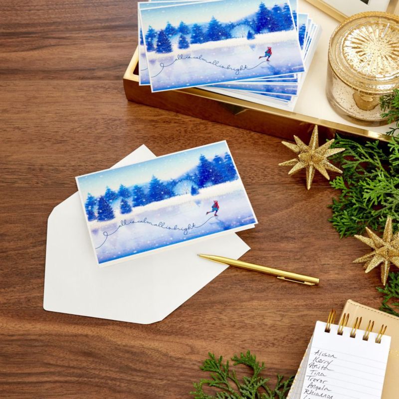 Tarjetas de felicitación Hallmark 40 unidades "All is Bright"