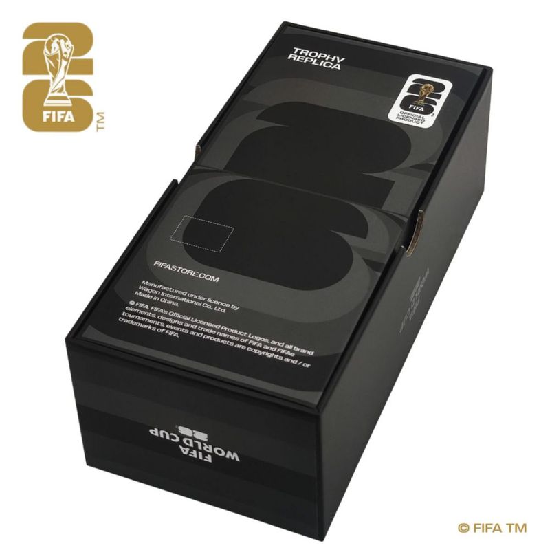 Trofeo 3D de la Copa Mundial de la FIFA 2026 Wagon Int. 15 cm de aleación de zinc