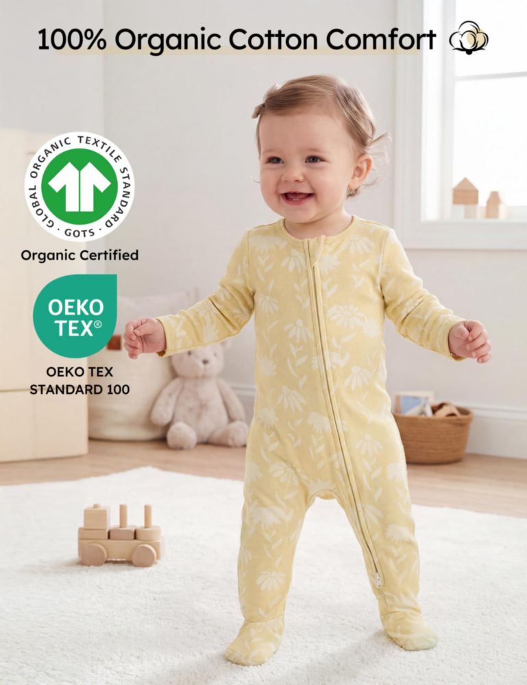 Pijamas para bebé Yoofoss pack de 3 algodón orgánico 3‑6 meses