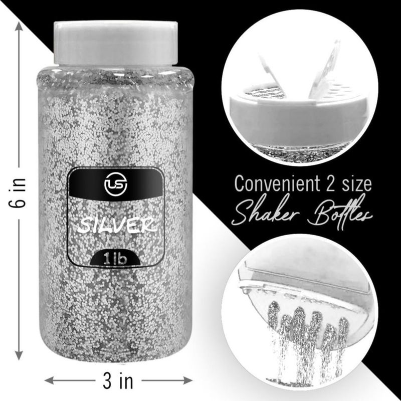 Purpurina Ultimate Stationery 454 g Plata Fina a Granel