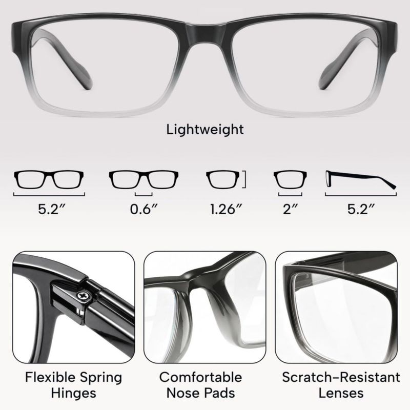 Gafas de Lectura Gaoye +15 (2 unidades) con filtro de luz azul