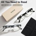 Gafas de Lectura Gaoye +15 (2 unidades) con filtro de luz azul
