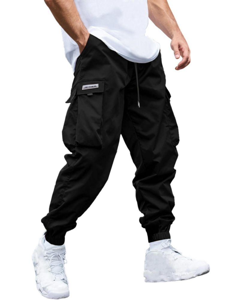 Joggers Cargo JEMLDL Negro XXL 95% Poliéster