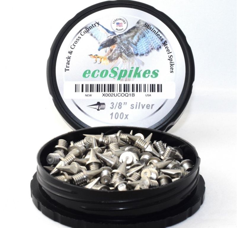 Clavos ecoSpikes 3/8" plateado juego de 80 acero inoxidable