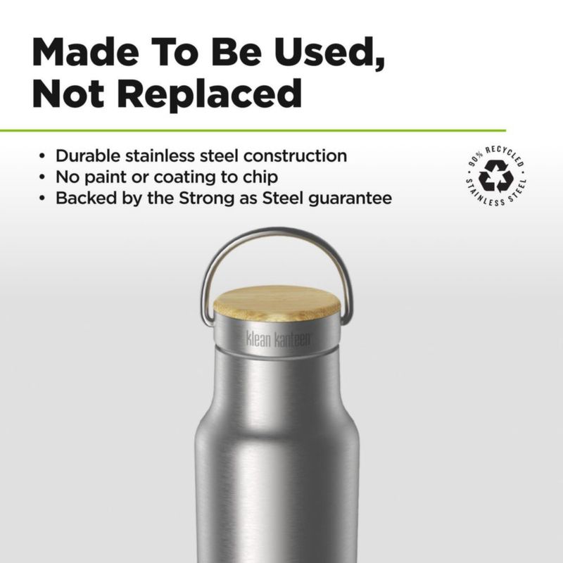 Botella Klean Kanteen 355 ml Reflect Aislada de Bambú