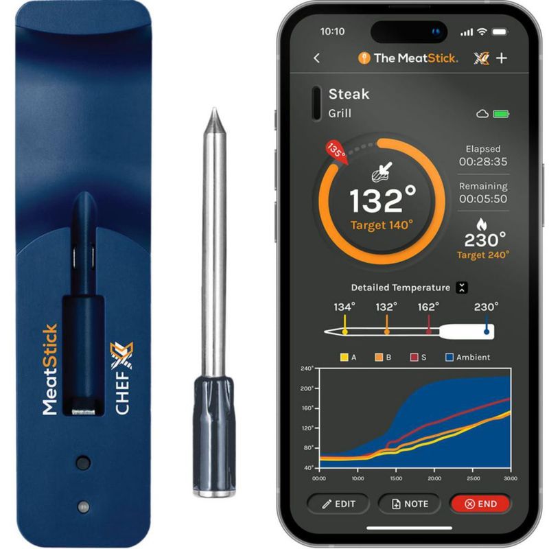 TERMÓMETRO The MeatStick Inalámbrico Bluetooth 650 ft