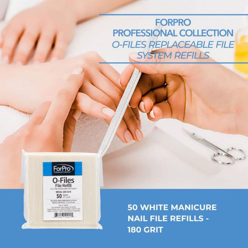 Lima de uñas ForPro Professional 180 de grano – 50 unidades