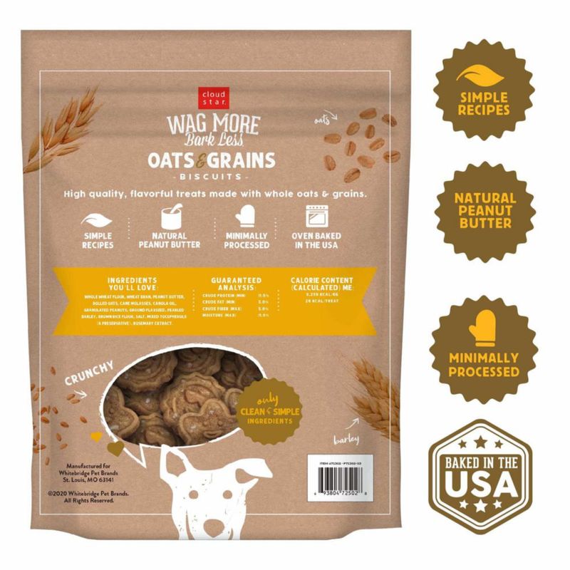 Galletas crujientes de mantequilla de cacahuete Cloud Star 14 kg para perros