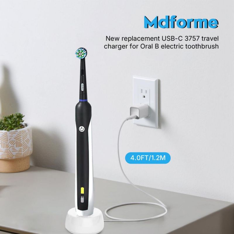 Cargador USB-C Mdforme para cepillos eléctricos Oral‑B iO Serie iO2‑iO6
