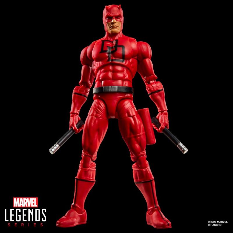 Figura de acción Marvel Daredevil 15 cm con escudo retro