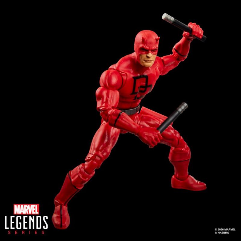 Figura de acción Marvel Daredevil 15 cm con escudo retro