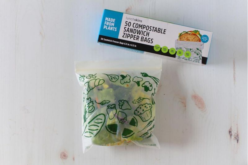 Bolsas Ziptop LunchSkins 17 cm × 17 cm 100 unidades compostables