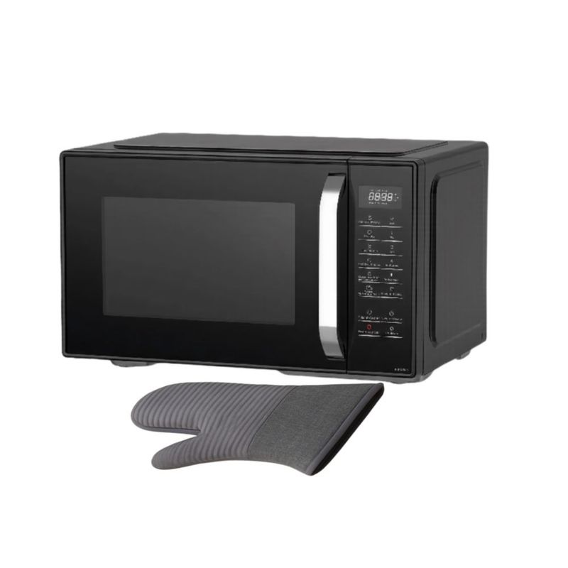COMBO Microondas Panasonic NN-ST34QBRPH de 25 Litros (0.9ft³ / 900W ) Color Negro + Guante de Cocina.