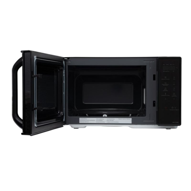 Microondas Panasonic NN-ST34QBRPH 0.9p3 900W con Protector Voltaje, Tabla picar, Cuchillo y Guante. Set de 5 pz