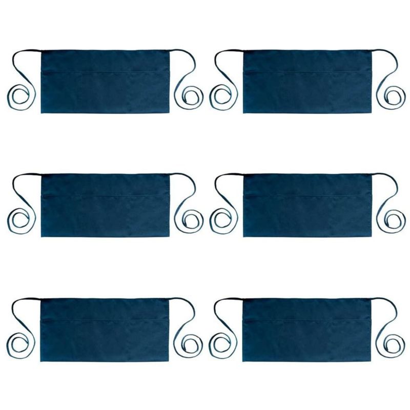 Delantal PLOYMONO azul marino pack de 6 3 bolsillos 61 cm