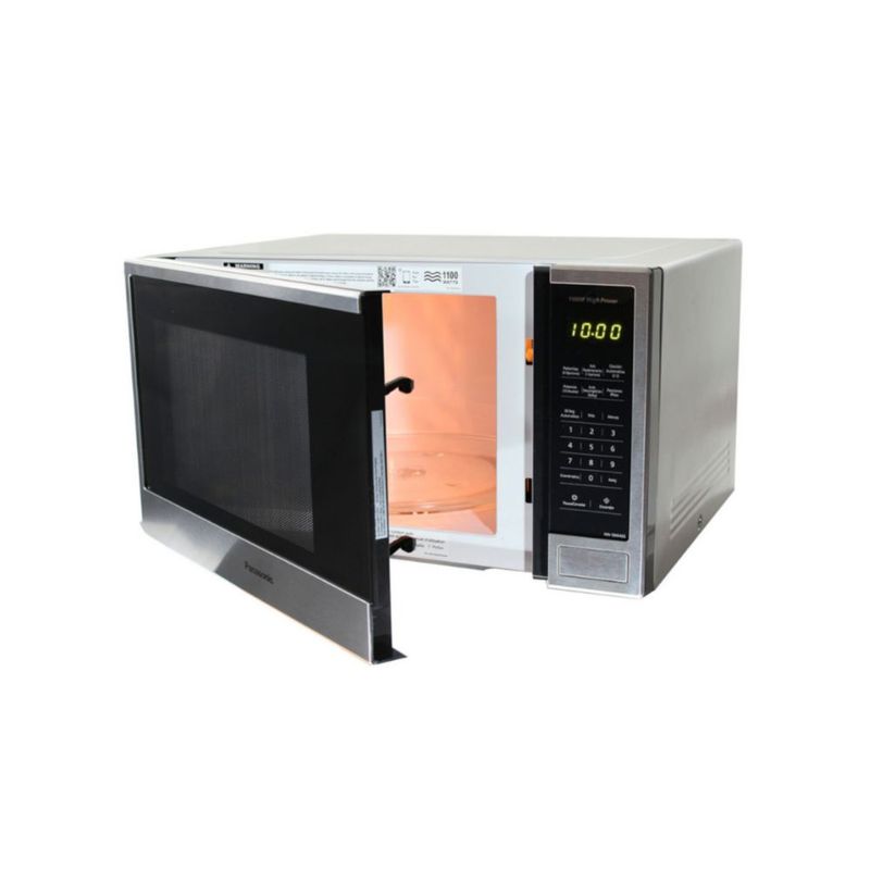 COMBO Microondas Panasonic NN-SB646SRUH  de 36 Litros (1.3ft³ / 1100W)  Color: Gris + Guante Cocina.