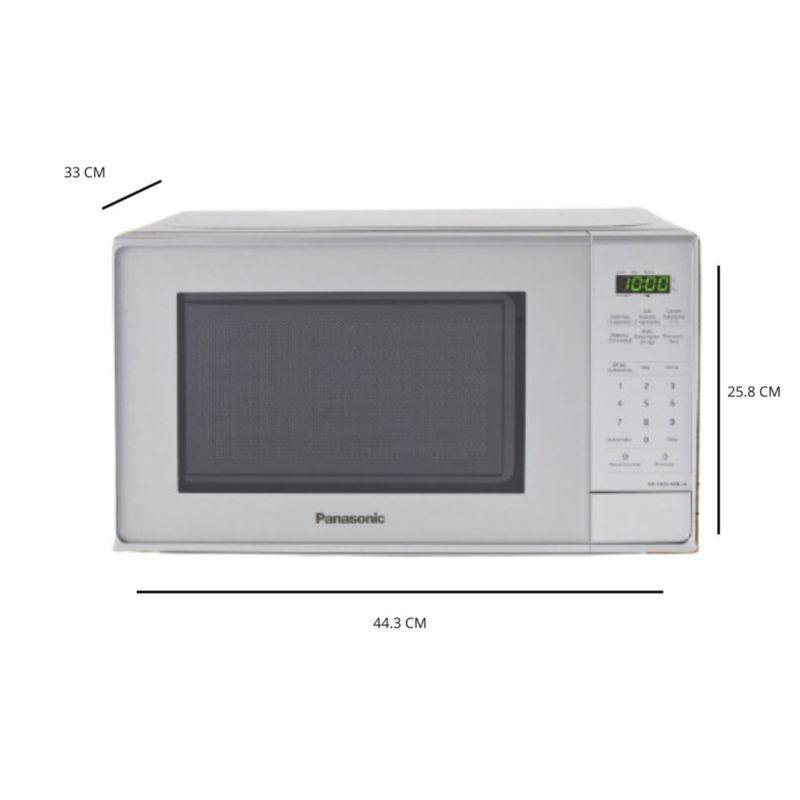 COMBO Microondas Panasonic NN-SB25JMRUH de 20 Litros (0.7ft³ / 700W) Color Blanco + Guante de Cocina.