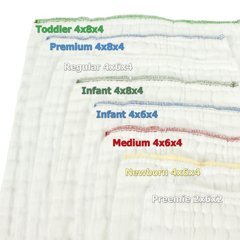 Pañales de Tela OsoCozy 44x61 cm 30‑45 libras (12 unidades)