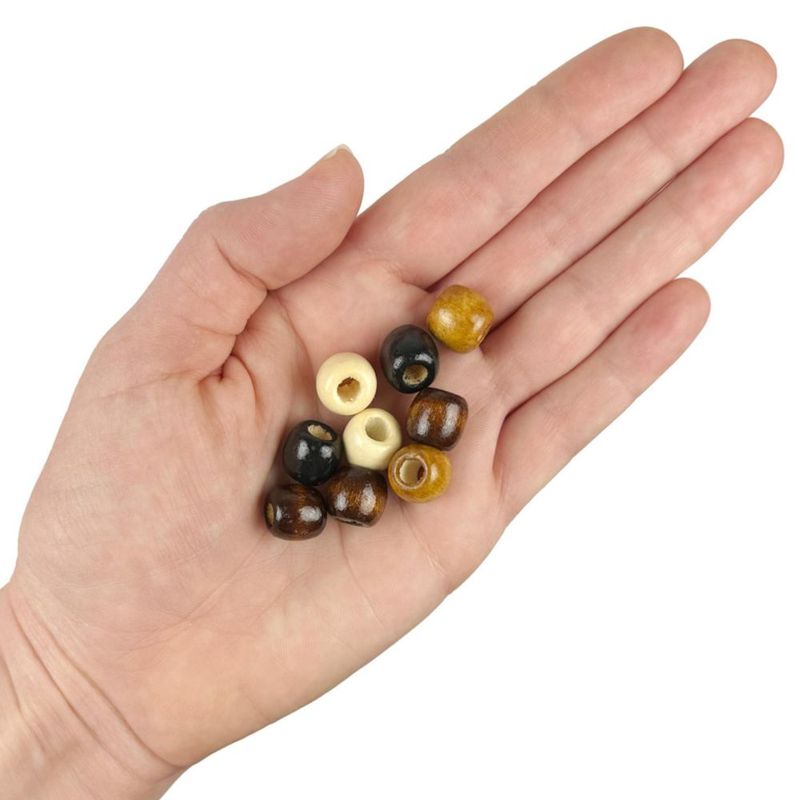 Cuentas de madera Craft Making Shop 12 mm multicolores – paquete de 500