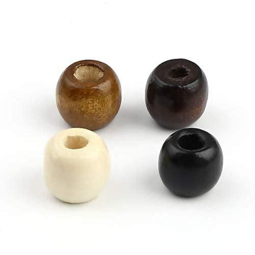 Cuentas de madera Craft Making Shop 12 mm multicolores – paquete de 500