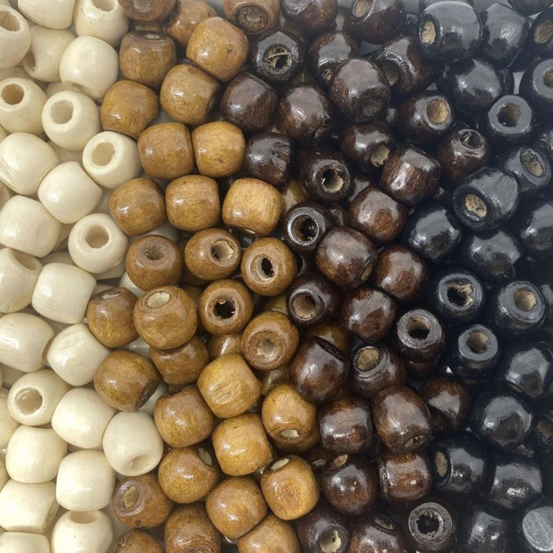 Cuentas de madera Craft Making Shop 12 mm multicolores – paquete de 500