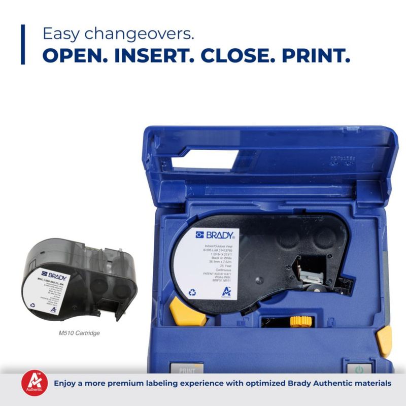 Impresora de etiquetas Brady M510 38 cm (15 pulg.) ancho térmica azul/gris