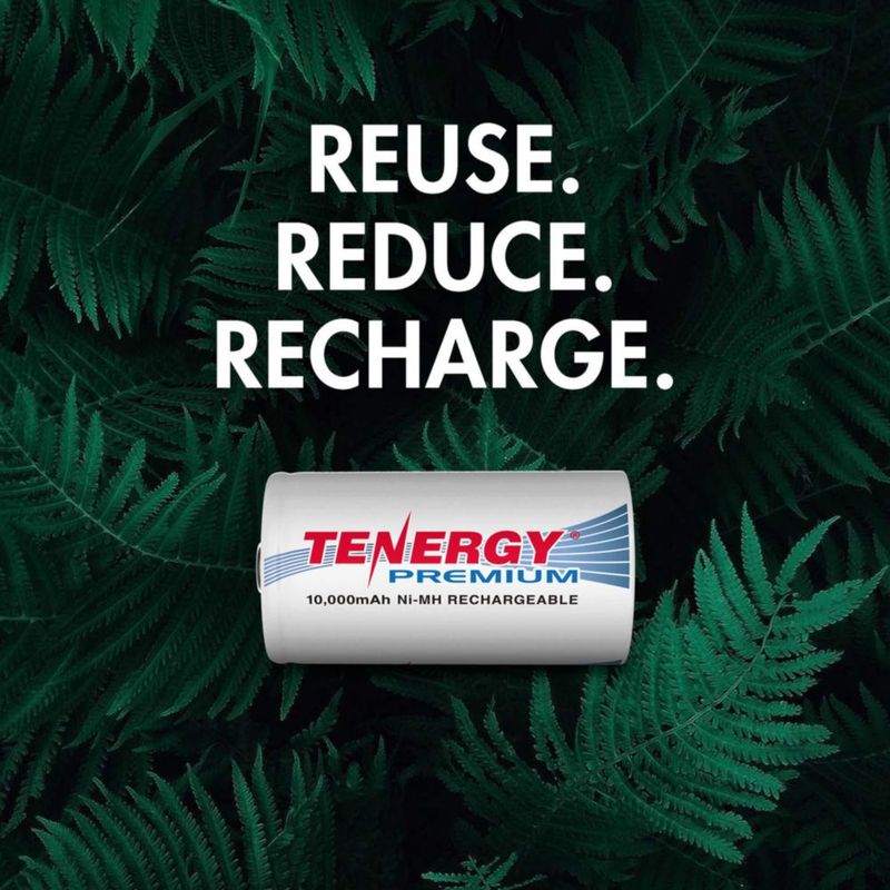 Batería recargable NiMH Tenergy D 10.000 mAh paquete de 12 unidades