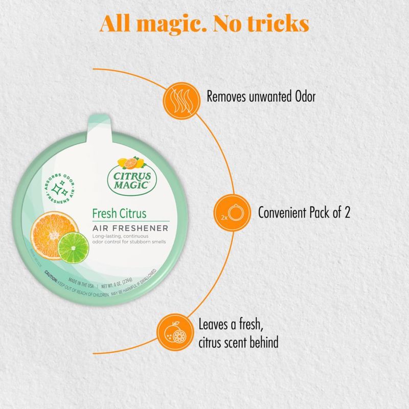 Ambientador sólido Citrus Magic 226 g Cítrico Fresco - Pack de 2