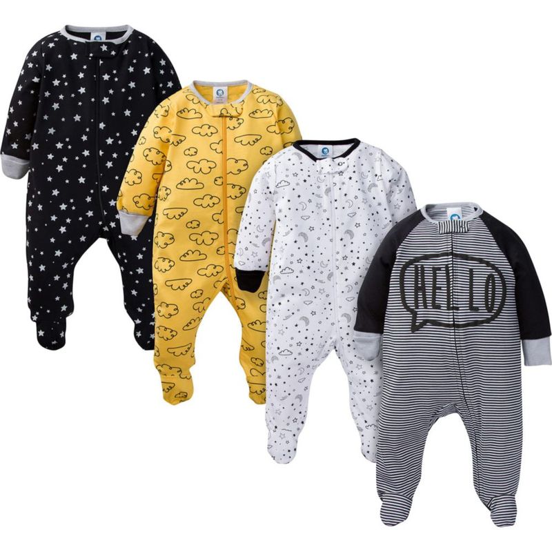 Gerber Preemie 4‑pack de una pieza – Estrella