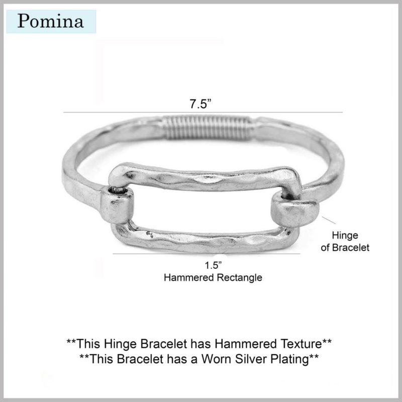 Pulsera POMINA 20 cm con gancho de tensión de resorte dorado