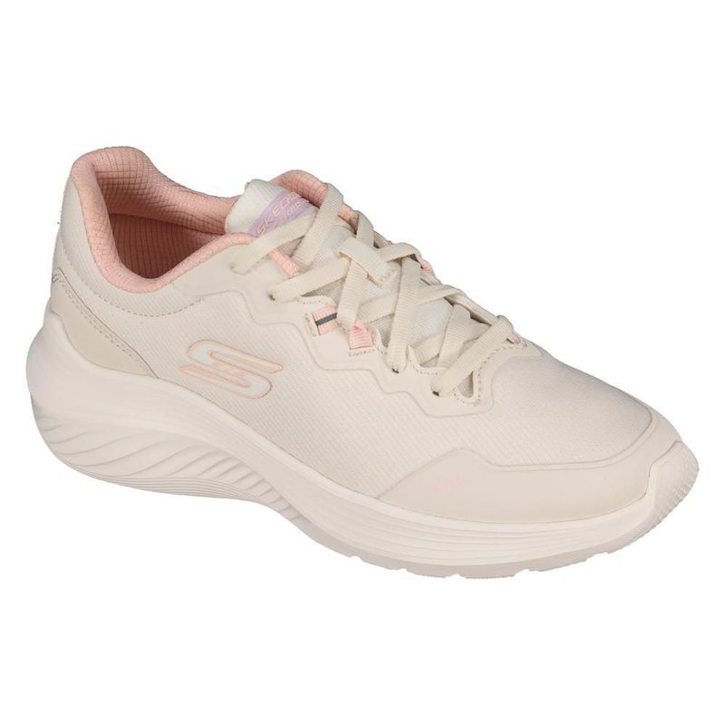 Tenis skechers bobs sport beige rosa para mujer 21017mxntpk
