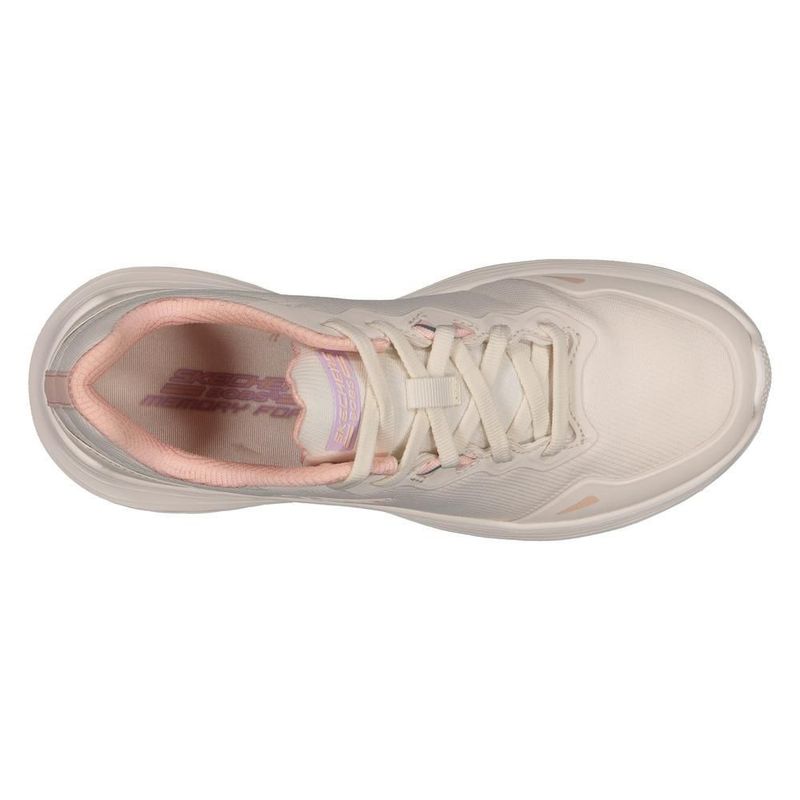 Tenis skechers bobs sport beige rosa para mujer 21017mxntpk