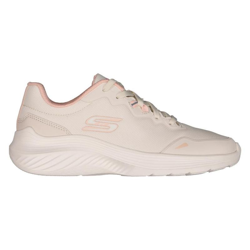 Tenis skechers bobs sport beige rosa para mujer 21017mxntpk