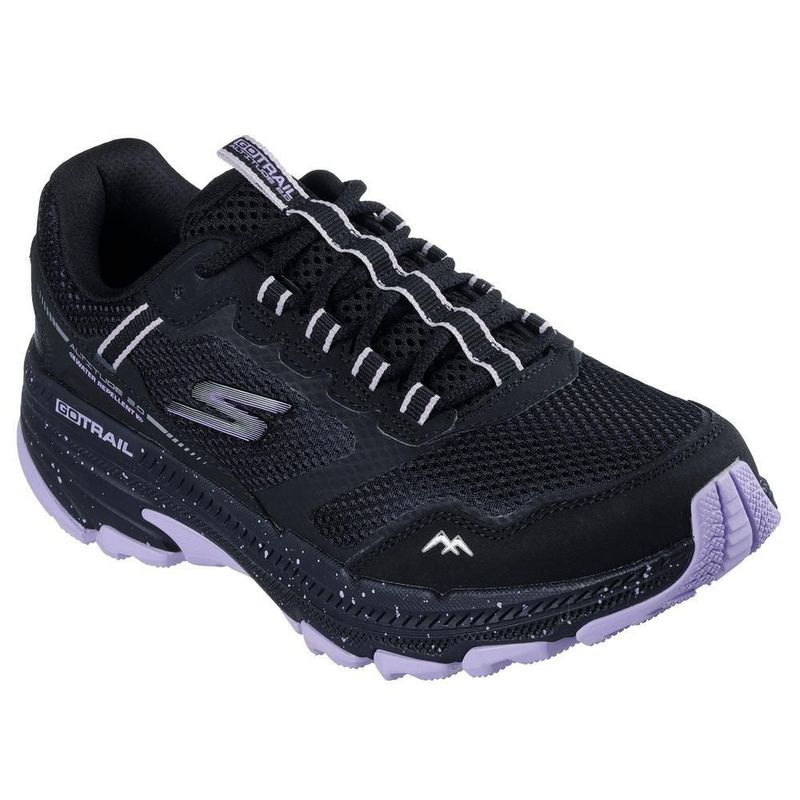 Tenis skechers womens go negro lavanda para mujer 129525xbklv