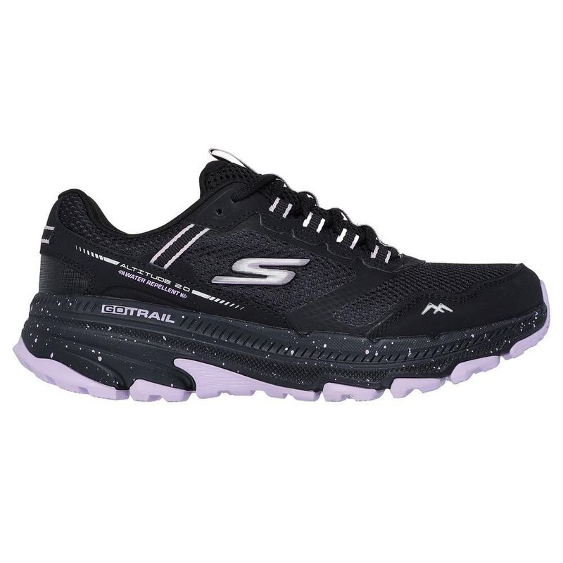Tenis skechers womens go negro lavanda para mujer 129525xbklv