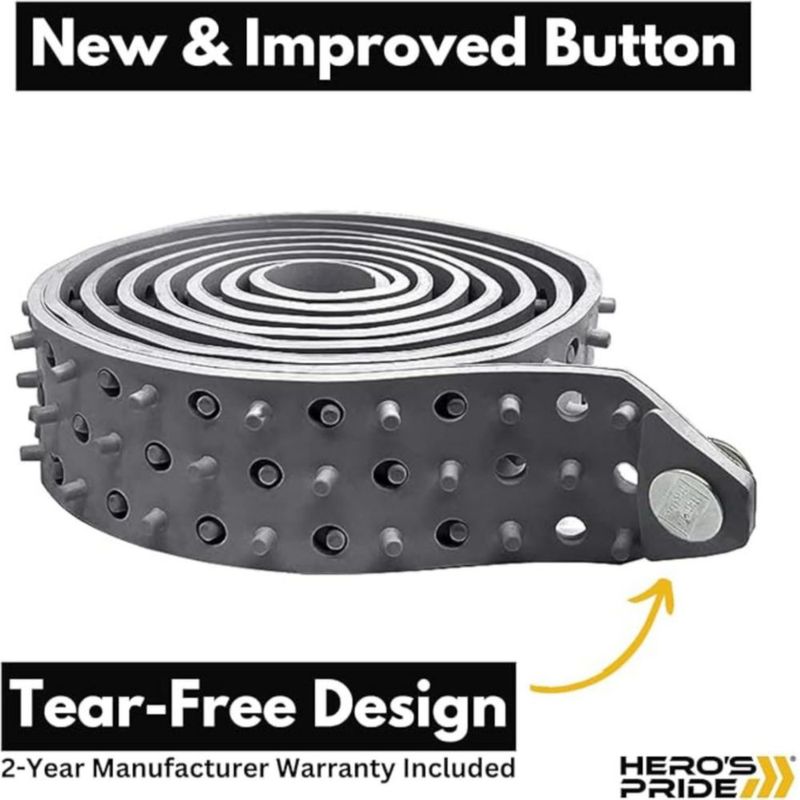 Cinturón Hero's Pride 112 cm Gris Ajustable para Camisa