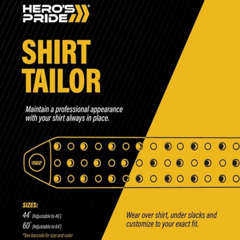 Cinturón Hero's Pride 112 cm Gris Ajustable para Camisa