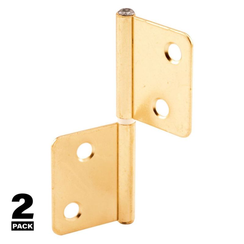 Bisagras para puertas plegables PRIME-LINE N 7025 chapadas en latón (par)