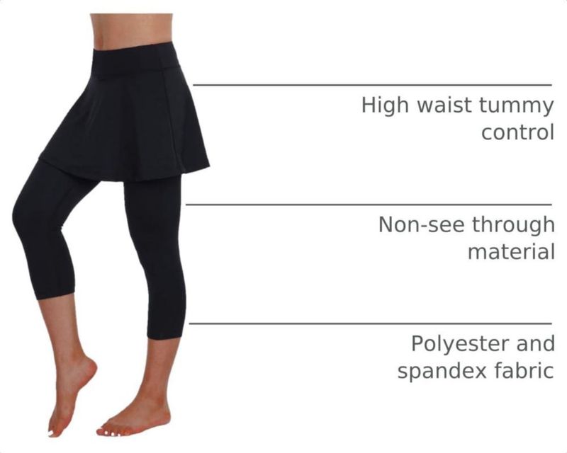 Leggings con Falda ANIVIVO Negro Talla M – Yoga y Tenis